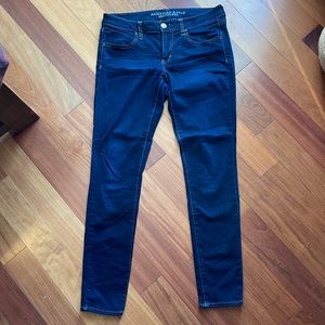 American Eagle Dark Wash Jegging Super Stretch Jeans, size 8